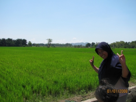 Salma at a Rice Field (Sawa)